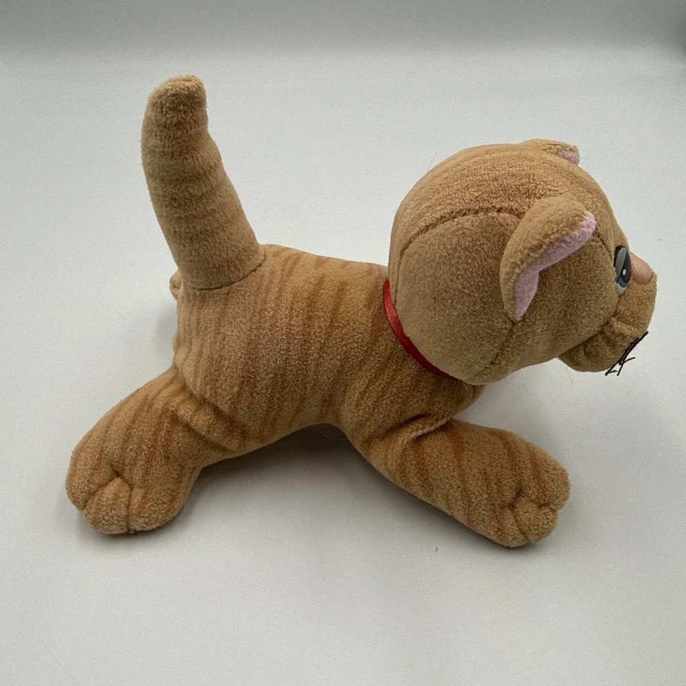 Vintage Pound Puppies Purries Orange Brown Kitty Cat Plush Toy 7
